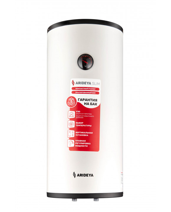 Водонагреватель электрический  бытовой Arideya Slim RVM-5 80L Black