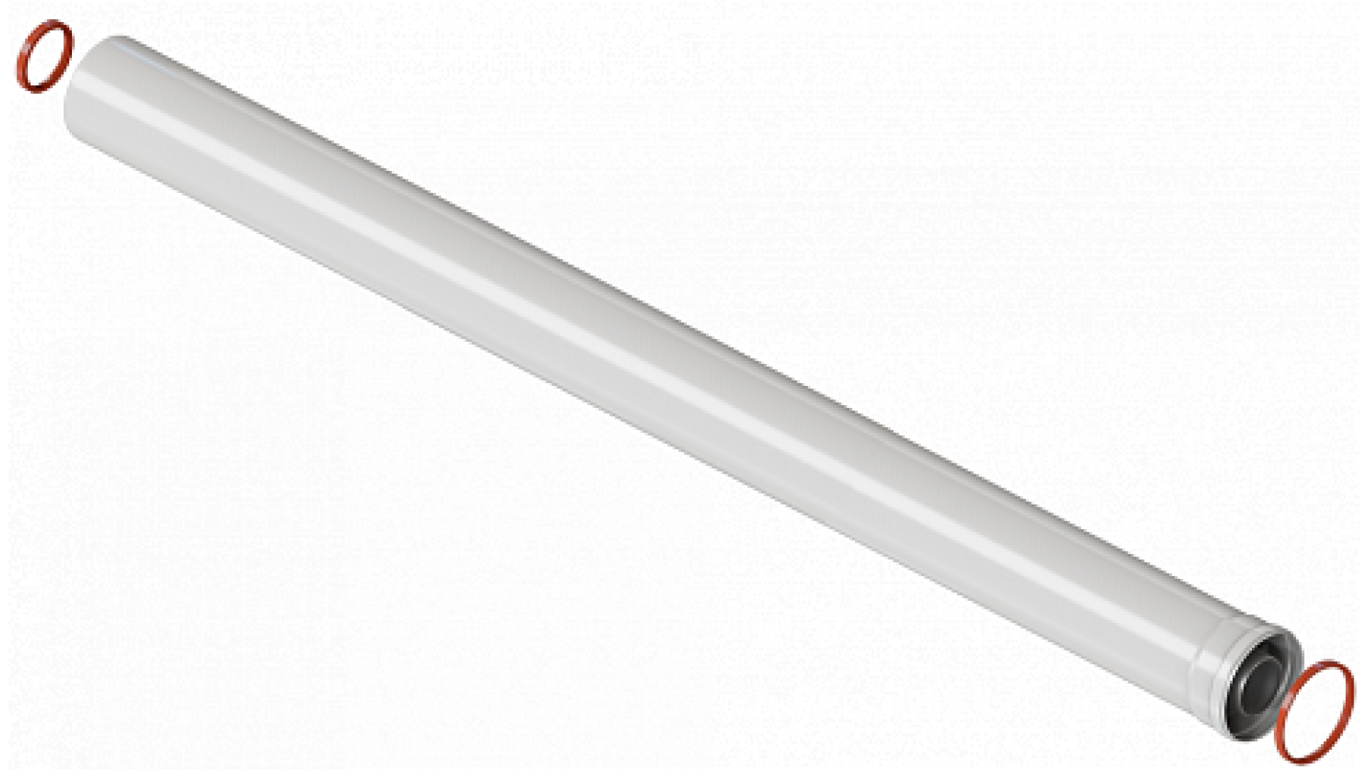 Коаксиальная труба Ф60/100 L=1.0 м ARIDEYA в Краснодаре